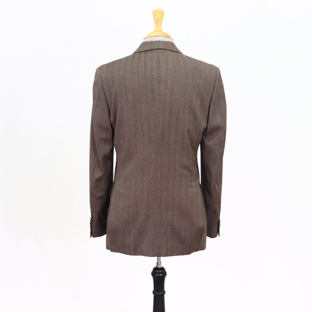 Banana Republic 40R Brown Striped 3-Button Sport Coat Blazer Jacket P048 - Picture 7 of 11